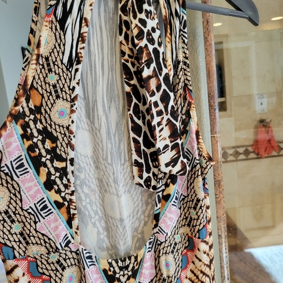 Abstract print long dress - Picture 4 of 6